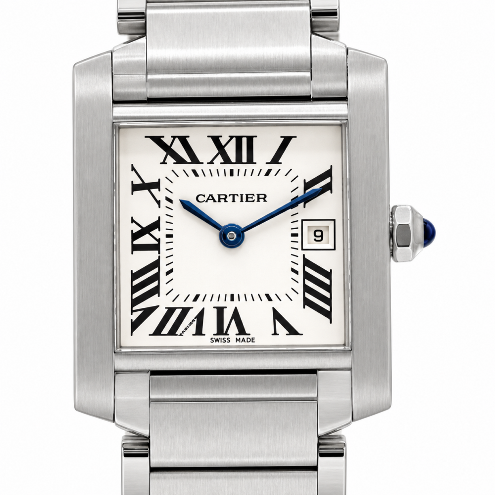 Cartier Tank Midsize W51011Q3 Stainless Steel Watch